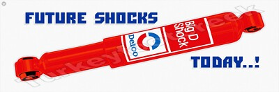 #ad Delco Big D Shock Metal Sign 2 Sizes to Choose From $39.99