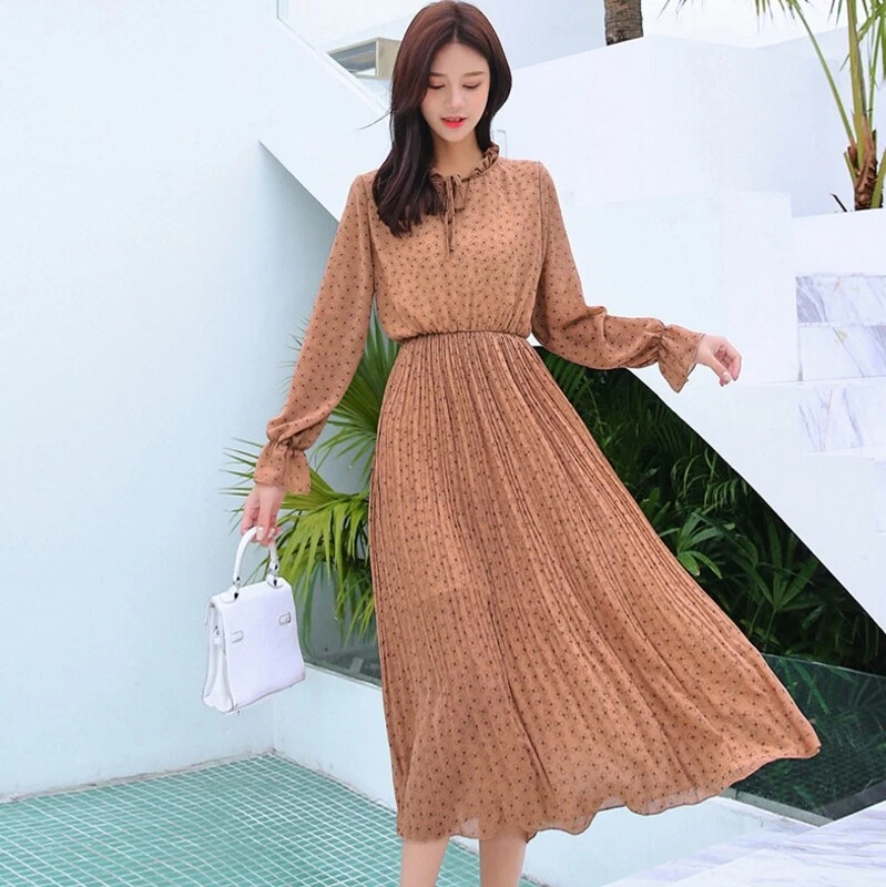 High waist dresses with sleeves 2025