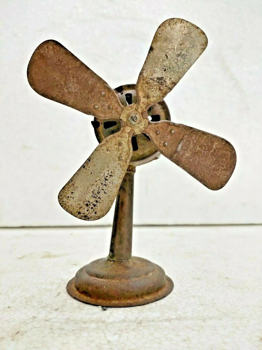 OLD VINTAGE RARE UNIQUE SMALL TIN FAN TOY, JAPAN COLLECTIBLE | eBay