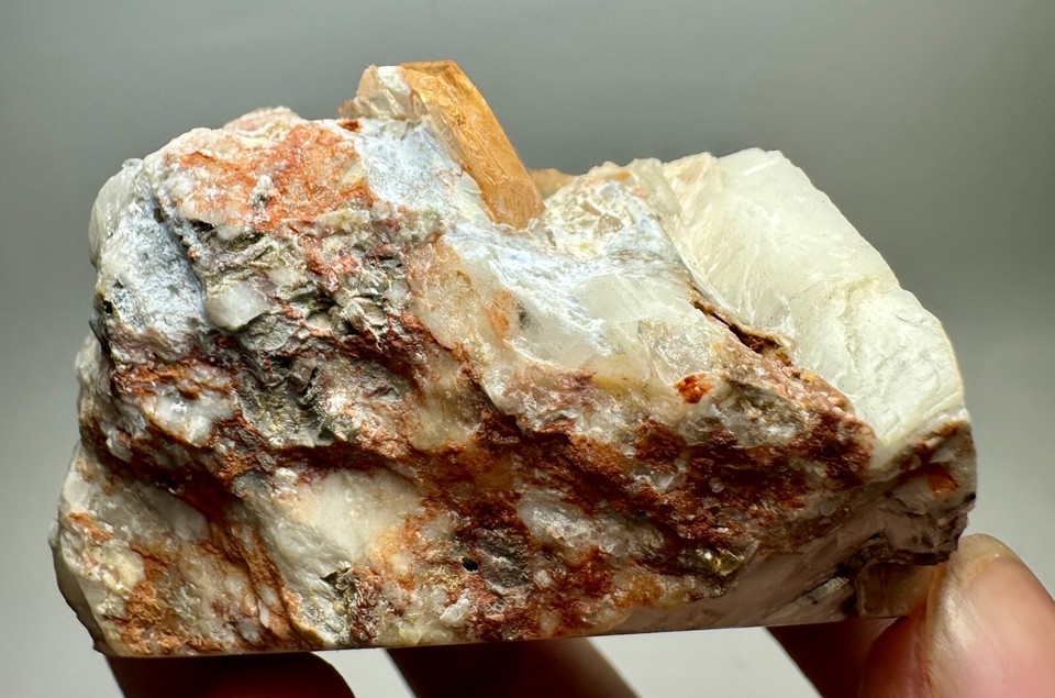 546 Carat Eye Clean Honey Color Katlang Topaz Crystals On Matrix From