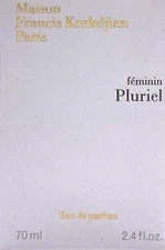 MAISON FRANCIS KURKDJIAN PLURIEL FEMININ EAU DE PARFUM SPRAY 2.4 Oz / 70 ml NEW!