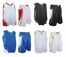 Swish Basketball Sleeveless Jersey and Shorts Suit w/pocket for Men Women Youth