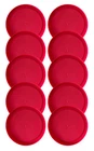 10 Replacement Lids Covers for Pyrex 2-Cup Glass Containers, 5-Inch  7200-PC RED