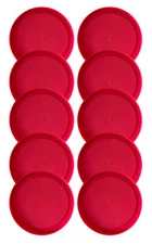 10 Replacement Lids Covers for Pyrex 2-Cup Glass Containers, 5-Inch  7200-PC RED