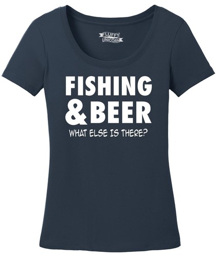 Funny Fishing Shirt Scoop Tee Dad Mom 