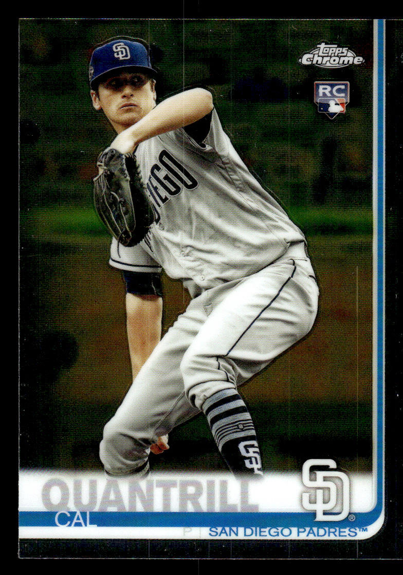 2019 Topps Chrome Update #33 Cal Quantrill Rookie Card San Diego Padres