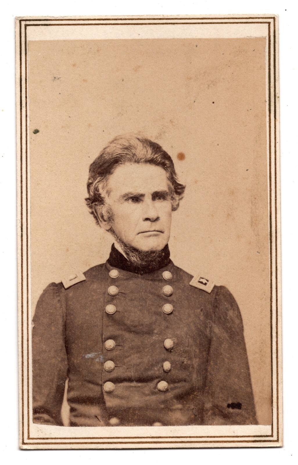 ANTIQUE CDV CIRCA 1860s CIVIL WAR UNION GENERAL ORMSBY MITCHELL