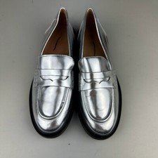 Madewell The Vernon Loafer in Silver