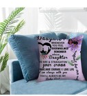 To My Daughter Gift Pillow Case Cover 18 x  18 Brave Courage Love Life  — photo 2