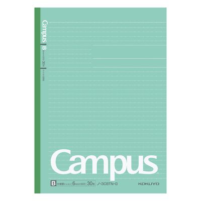 Kokuyo Campus Notebook Green Cover Dotted Rule Width 6mm  No-3CBT-G 30 Pages