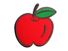 Apple Iron-on Patch Miniblings Fruit Garden 9x9cm Red