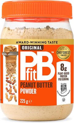 PBfit Erdnussbutter Pulver 87% weniger Fett, proteinreich, glutenfrei natürlich 225g
