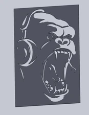 13 DXF cnc g code  file laser cut plasma router music, headphones, Gorila 5311