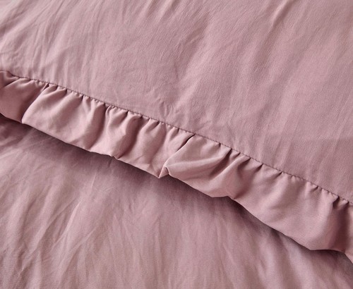 Nora 3-Piece Ruffled Edge Trim Soft Washed Microfiber Comforter Set - Picture 20 of 36