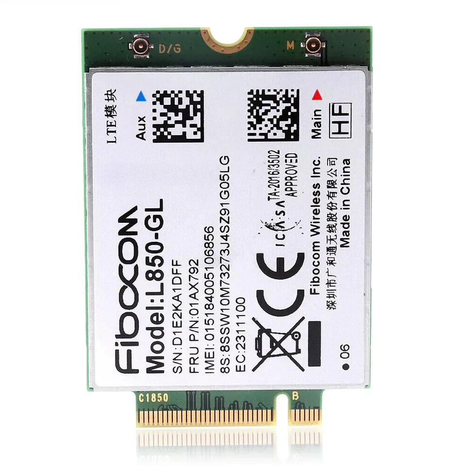 01AX792 L850-GL LTE 4G WWAN Card For Thinkpad X280 T480 T480S T580 P52S L480 P52 - Image 2 of 4