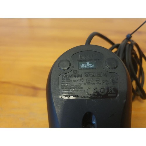 Dell M-UAR DEL7 Optical Mouse Black Wired USB Three-Buttons Scroll Wheel for PC - Picture 6 of 8