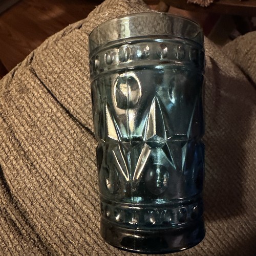 Check Out This Decorative Blue Glass Juice Glass - Picture 2 of 9