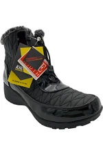 Khombu Waterproof Winter Ankle Snow Boots Molly Black