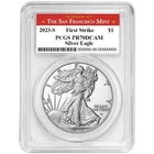 2023-S $1 1-oz Proof American Silver Eagle PCGS PR70DCAM FS San Francisco Label