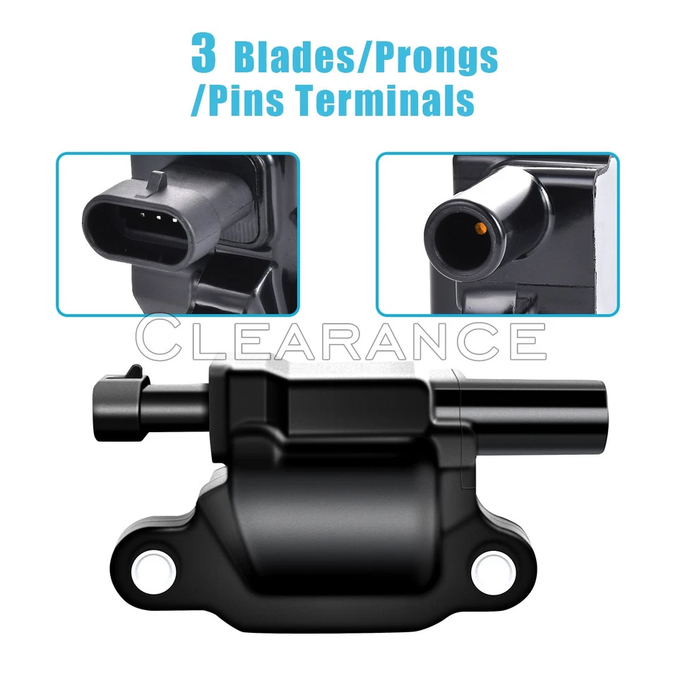 UF413 Ignition Coil & AcDelco Spark Plug & Wire for Chevy Silverado GMC Sierra - Image 3 of 4