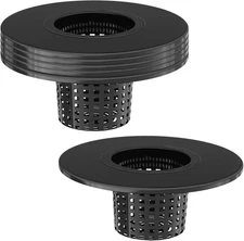 Net Pots 6 Inch for 5 Gallon Bucket (6 Pack), Hydroponic BPA-Free DWC Basket ...