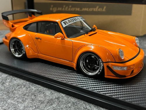 Ignition model 1/18 RWB 964 Orange Porsche Resin Cast Limited Edition IG3005 - Picture 4 of 9