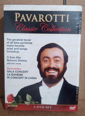 Pavarotti Classic Collection ---DVD 3-Disc Set --NEW -- 276 minute