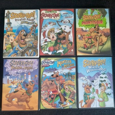 Scooby Doo DVD Set of 6 Movies and TV Episodes Cartoons Hanna-Barbera Kids 
