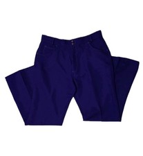 Vintage 1970s Miss Holly Polyester 5 Pocket Pants, Purple, 32 Waist