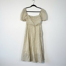 O.P.T Puff Sleeve Square Neck Cottagecore Dress Boho Fairy Size Medium Cotton