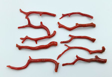 Natural Red Coral Branch Lot-Italian Red Coral Polished Stick Rough Branch Lot