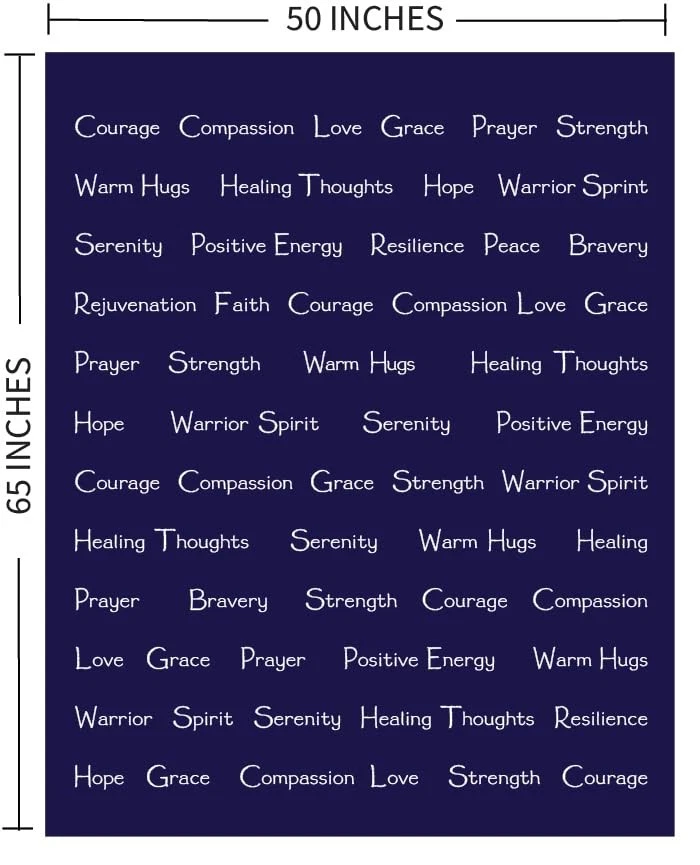 WOLF CREEK BLANKET - Compassion Blanket (Brand)- Strength Courage Super Soft War - Image 4 of 4