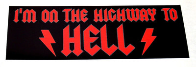 AC/DC - LARGE Die Cut Bumper Sticker Decal Official Heavy Metal Rock Band ACDC