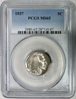 1937 Buffalo Nickel, PCGS MS-65