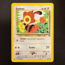 Sentret - 63/75 - Neo Discovery - Pokemon - Common - Damaged