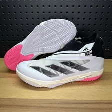 Adidas Adizero Impact Baseball Turf Shoes White Black Pink IF8498 Men’s Size 11