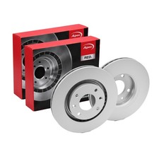 2x APEC Front Brake Discs For PEUGEOT 2008 I (CU_) 1.2 VTi 2013-18 DSK2136