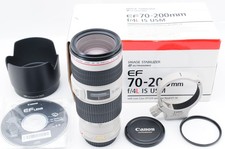 Top MINT in Box Canon EF 70-200mm f/4 L IS USM Telephoto ZOOM Lens From JAPAN