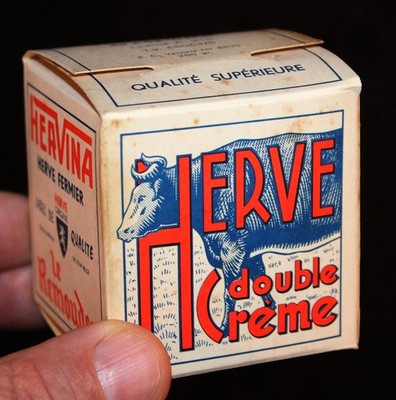 Herve ,Double Creme /le Remoudou ,alte kleine Verpackung