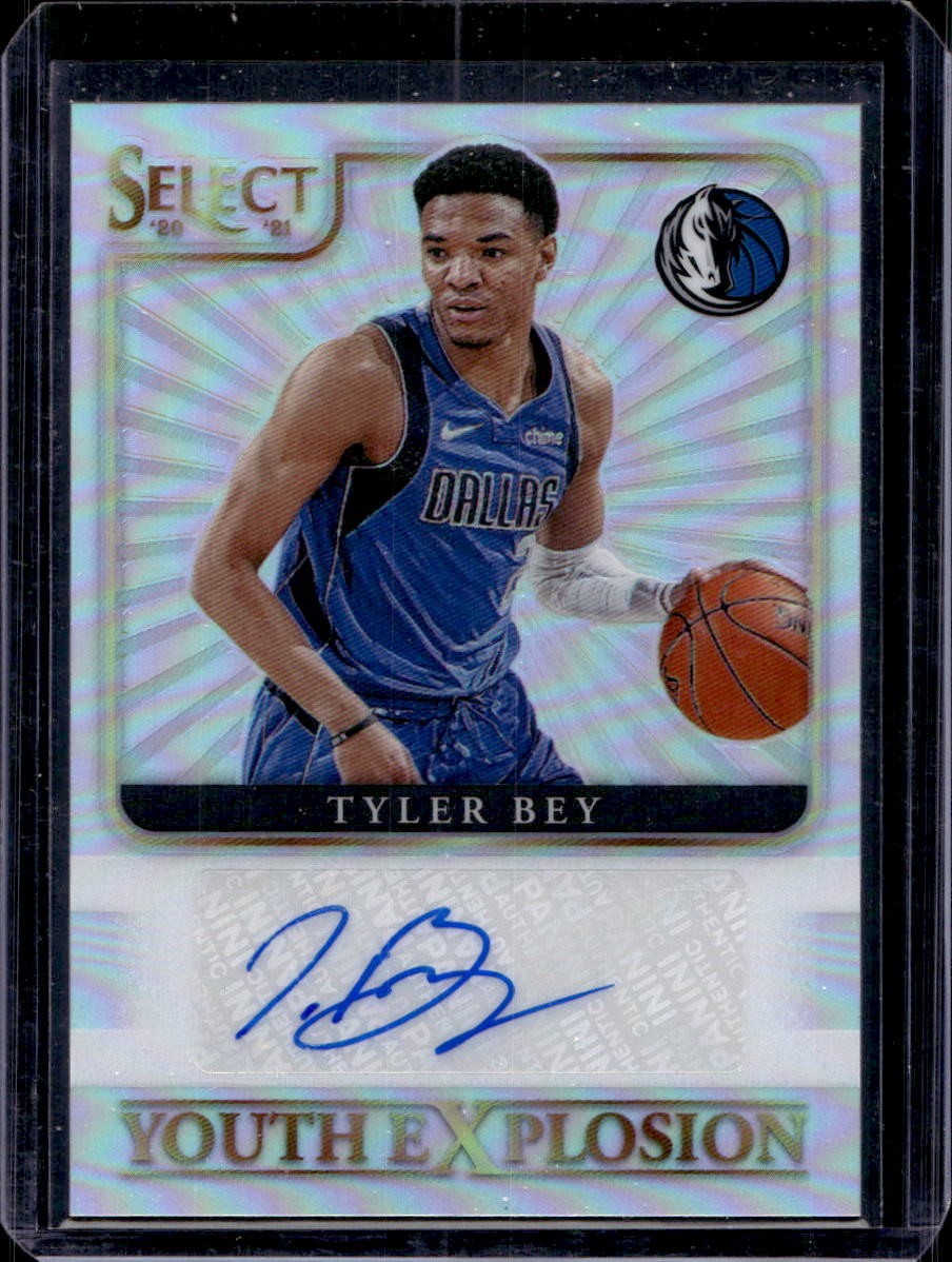 Tyler Bey 2020-21 Panini Select #YES-TBY Youth Explosion Auto Silver Prizm