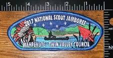 Twin Valley Council Minnesota 2017 National Scout Jamboree BSA JSP Patch CSP