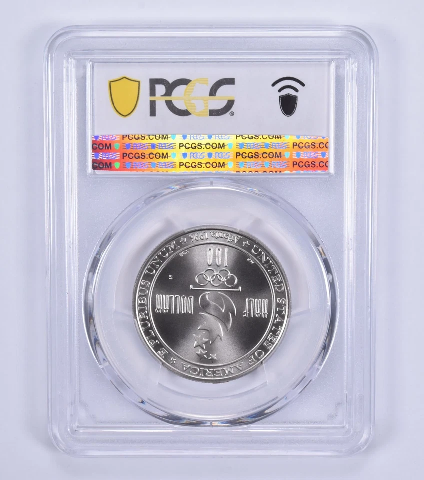 MS70 1996-S Olympic Soccer Commemorative Half Dollar PCGS Blue Label *7223 - Image 2 of 4
