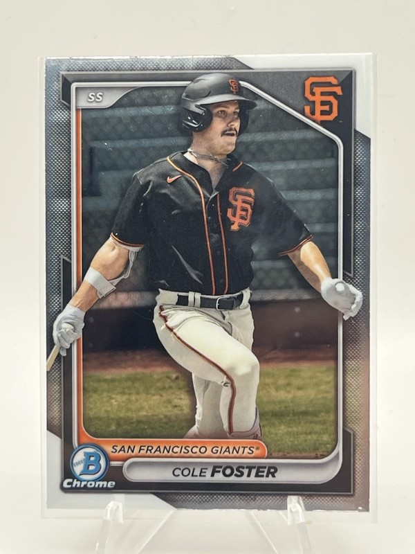 2024 Bowman Prospect Chrome Cole Foster San Francisco Giants #BCP-83