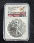 2020 S Emergency Production First Release $1 Silver American Eagle NGC MS70