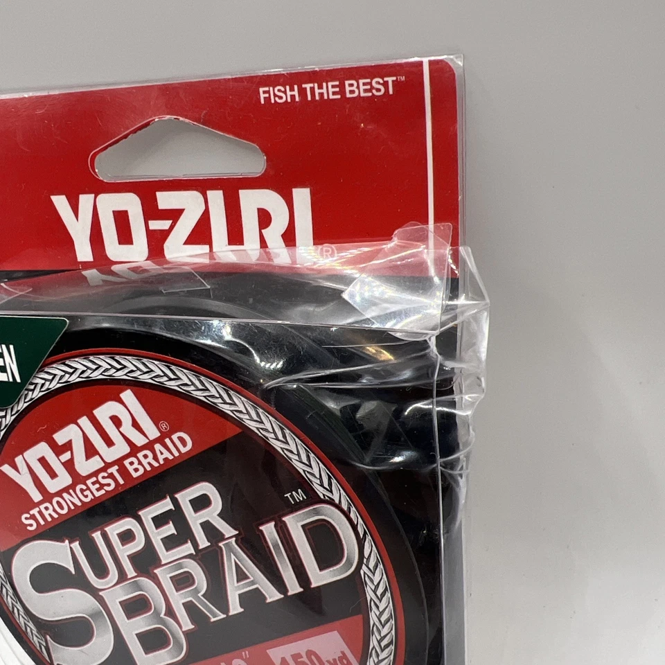 Línea de pesca verde oscuro YO-ZURI SUPERBRAID 40 lb 150 yd R1260-DG Super trenza Foto 2 de 4