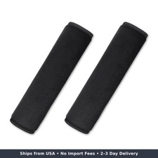 2 Pcs Seat Belt Pads Cover Black