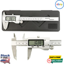 Digital Caliper Micrometer LCD Gauge Vernier Electronic Measuring Tool 6" 150mm