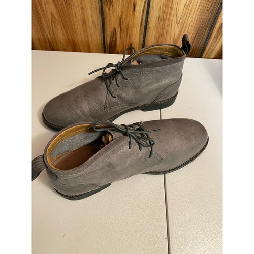 Cole Haan Mens chukka ankle boot size 7.5 gray leather tie super soft - Picture 10 of 12