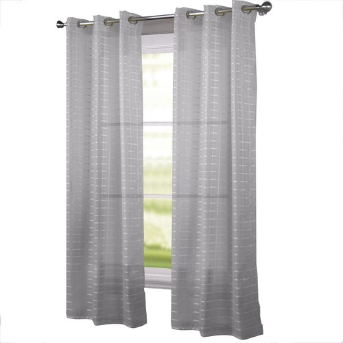 RT Designers Sammlung Wanda Box Voile One Tülle Panel 54"" x 90"" silber