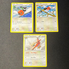Pokémon TCG Steam Siege Fletchling Fletchinder Talonflame 3-Card Lot